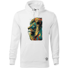 Magnolion Pop art oroszlán v5 férfi pulóver - 19 szín, S-5XL férfi pulóver, kardigán
