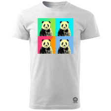 Magnolion Pop art pandák v4 férfi póló - 19 szín, S-3XL férfi póló