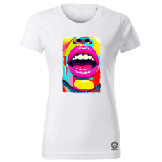 Magnolion Pop art száj v2 női póló - 19 szín, XS-2XL