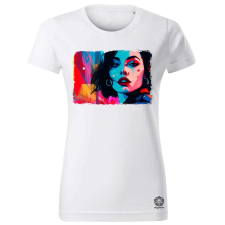 Magnolion Pop art városi vibe v5 női póló - 19 szín, XS-2XL női póló