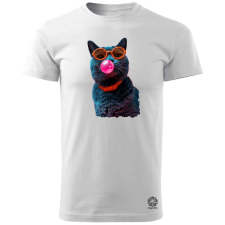 Magnolion Popart macska v2 férfi póló - 19 szín, S-3XL férfi póló