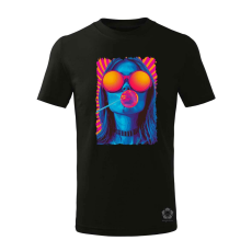 Magnolion Popart macskanő v6 gyerek póló - 11 szín, 4-12 éves