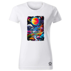 Magnolion Pszichedelikus bolygók v1 női póló - 19 szín, XS-2XL