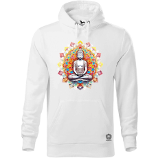 Magnolion Pszichedelikus Buddha v13 férfi pulóver - 19 szín, S-5XL