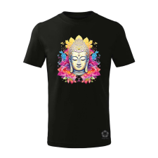 Magnolion Pszichedelikus Buddha v2 gyerek póló - 11 szín, 4-12 éves gyerek póló