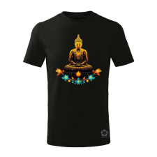 Magnolion Pszichedelikus Buddha v4 gyerek póló - 11 szín, 4-12 éves gyerek póló