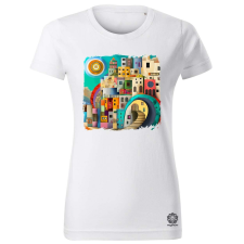 Magnolion Pszichedelikus épületek v1 női póló - 19 szín, XS-2XL női póló