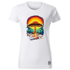 Magnolion Pszichedelikus gomba UFO v2 női póló - 19 szín, XS-2XL női póló