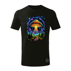 Magnolion Pszichedelikus gomba UFO v4 gyerek póló - 11 szín, 4-12 éves