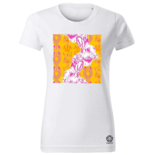 Magnolion Pszichedelikus nyuszi v24 női póló - 19 szín, XS-2XL női póló