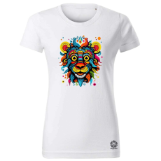 Magnolion Pszichedelikus oroszlán firka v4 női póló - 19 szín, XS-2XL