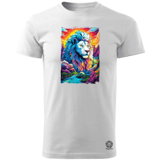Magnolion Pszichedelikus oroszlán v1 férfi póló - 19 szín, S-3XL