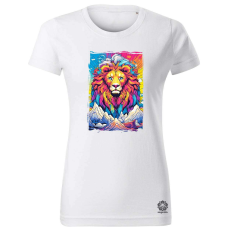 Magnolion Pszichedelikus oroszlán v8 női póló - 19 szín, XS-2XL