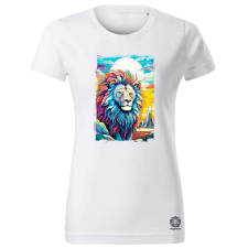 Magnolion Pszichedelikus oroszlán v9 női póló - 19 szín, XS-2XL női póló