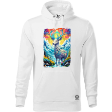 Magnolion Pszichedelikus szarvas fantázia v1 férfi pulóver - 19 szín, S-5XL