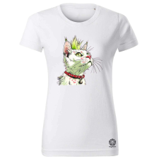 Magnolion Punk cica v3 női póló - 19 szín, XS-2XL női póló