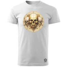 Magnolion Rajz koponyák v3 férfi póló - 19 szín, S-3XL