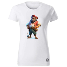 Magnolion Rajzfilm kalóz v5 női póló - 19 szín, XS-2XL