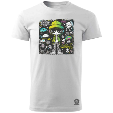Magnolion Rajzfilm punk srác v14 férfi póló - 19 szín, S-3XL