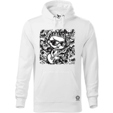 Magnolion Rajzfilm punk srác v26 férfi pulóver - 19 szín, S-5XL férfi pulóver, kardigán