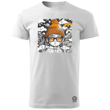 Magnolion Rajzfilm punk srác v2 férfi póló - 19 szín, S-3XL férfi póló