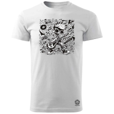 Magnolion Rajzfilm punk srác v46 férfi póló - 19 szín, S-3XL férfi póló