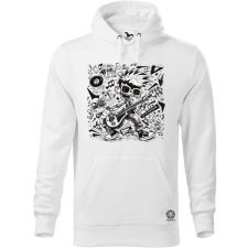 Magnolion Rajzfilm punk srác v7 férfi pulóver - 19 szín, S-5XL férfi pulóver, kardigán
