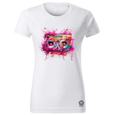 Magnolion Retró boombox v3 női póló - 19 szín, XS-2XL