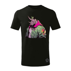 Magnolion Rocksteady anime fanart v3 gyerek póló - 11 szín, 4-12 éves