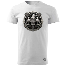 Magnolion Rúna díszes holló v2 férfi póló - 19 szín, S-3XL