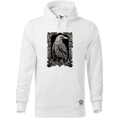 Magnolion Rúna díszes holló v4 férfi pulóver - 19 szín, S-5XL