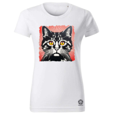 Magnolion Street art macska v3 női póló - 19 szín, XS-2XL női póló