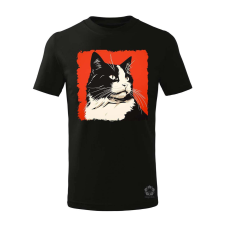 Magnolion Street art macska v6 gyerek póló - 11 szín, 4-12 éves gyerek póló