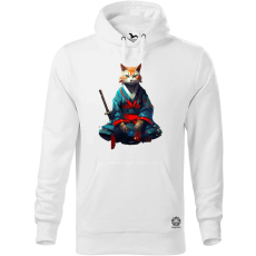 Magnolion Szamuráj macska v4 férfi pulóver - 19 szín, S-5XL