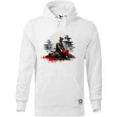 Magnolion Szamuráj meditál v1 férfi pulóver - 19 szín, S-5XL