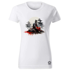 Magnolion Szamuráj meditál v1 női póló - 19 szín, XS-2XL