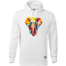 Magnolion Szivárvány elefánt v2 férfi pulóver - 19 szín, S-5XL
