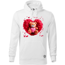 Magnolion Szíves maci v5 férfi pulóver - 19 szín, S-5XL férfi pulóver, kardigán