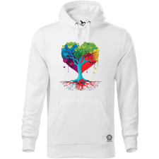 Magnolion Szíves vektor fa v2 férfi pulóver - 19 szín, S-5XL férfi pulóver, kardigán