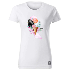 Magnolion Szürreál fagyi fantázia v1 női póló - 19 szín, XS-2XL női póló