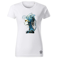 Magnolion Szürreál kiborg páva v2 női póló - 19 szín, XS-2XL