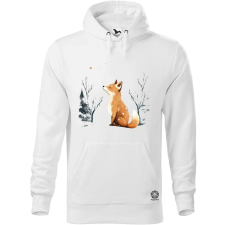 Magnolion Téli róka csendélet v3 férfi pulóver - 19 szín, S-5XL férfi pulóver, kardigán