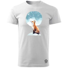 Magnolion Téli róka csendélet v4 férfi póló - 19 szín, S-3XL