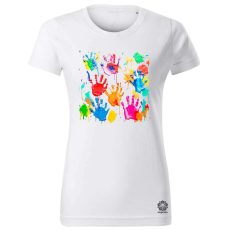 Magnolion Tenyérlenyomatok női póló - 19 szín, XS-2XL