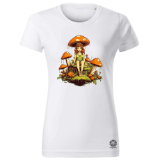 Magnolion Tünde lány gomba kertben v1 női póló - 19 szín, XS-2XL