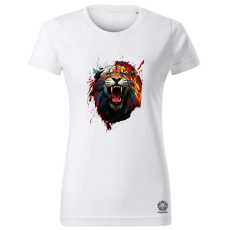 Magnolion Üvöltő oroszlán v1 női póló - 19 szín, XS-2XL