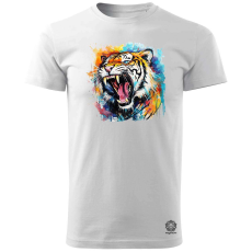 Magnolion Üvöltő tigris v2 férfi póló - 19 szín, S-3XL