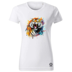 Magnolion Üvöltő tigris v4 női póló - 19 szín, XS-2XL