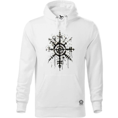 Magnolion Vegvísir rúna v3 férfi pulóver - 19 szín, S-5XL