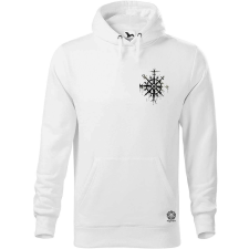Magnolion Vegvísir rúna zseb férfi pulóver - 19 szín, S-5XL férfi pulóver, kardigán
